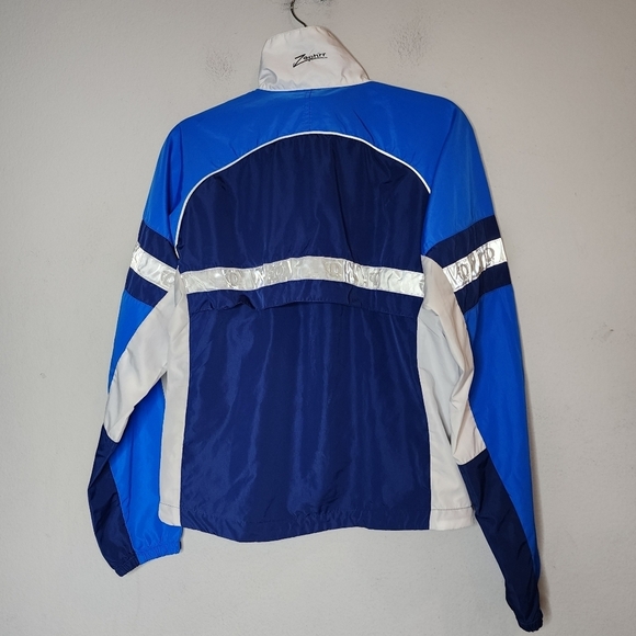 Pearl Izumi Zephrr packable blue cycling jacket. Size small. - Picture 2 of 16